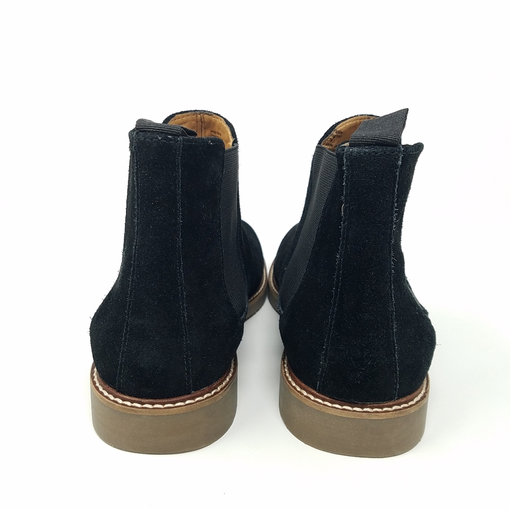 Steve Madden Black Suede Chelsea Boots - Picture 4 of 16